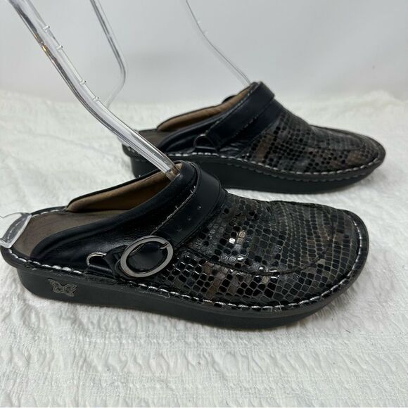 Algeria Seville Black Stone Mules- Size 9 - Picture 6 of 14